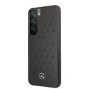 Samsung Galaxy S22 Plus Mercedes steppelt bőr hátlap tok (Fekete) - MEHCS22MPSQBK