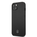 Apple iPhone 13 Mini Mercedes bőr hátlap tok (Fekete) - MEHCP13SDELBK