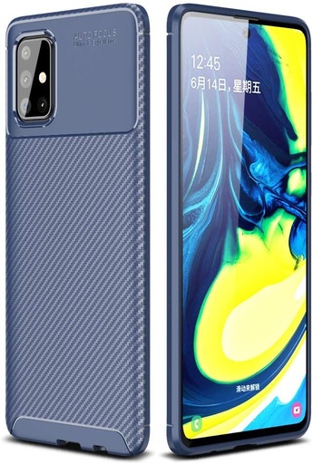 Xiaomi Redmi 10C 4G carbon fiber szilikon hátlap tok, (Kék)
