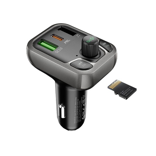 Borofone BC38 FM transmitter, fekete