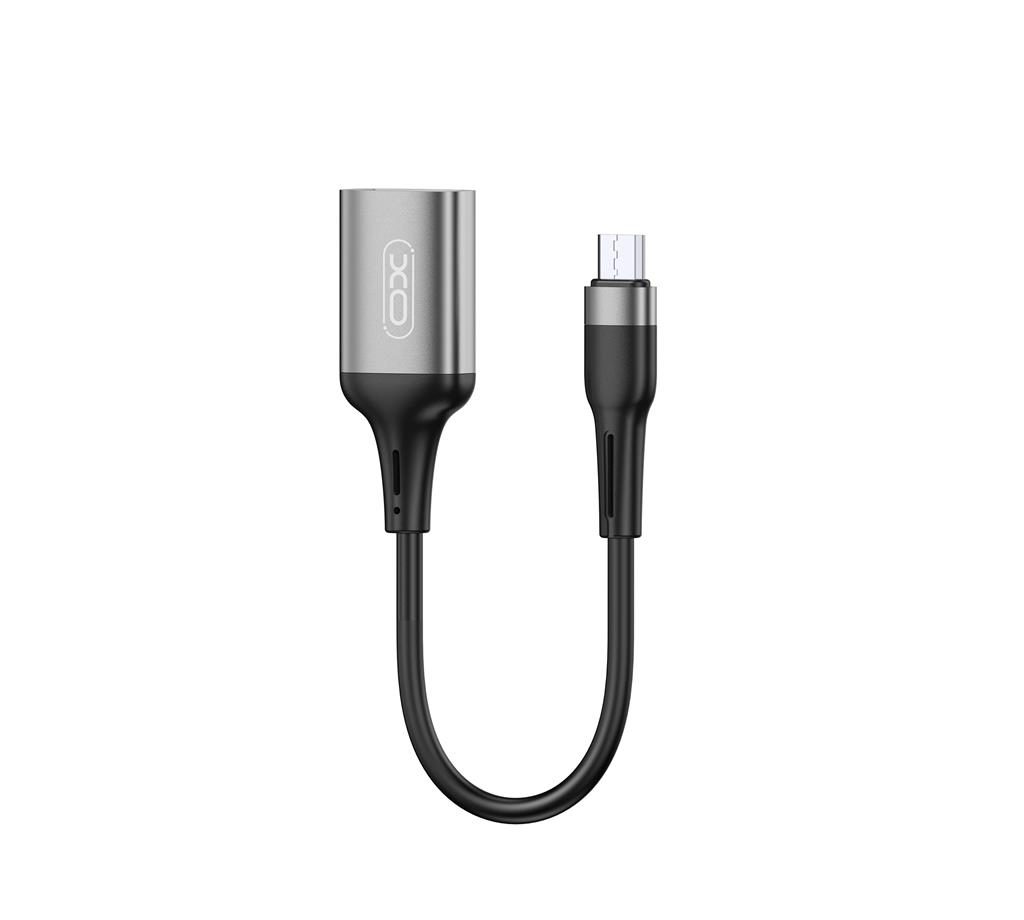 XO NB201 micro USB OTG adapter (Fekete) – USB 2.0, 480 Mbps adatátvitel