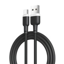 XO NB208 USB-C adatkábel (Fekete) – puha szilikon borítás