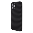 Apple iPhone 11 Pro Max (6.5) aramid carbon ütésálló ultravékony hátlap tok, (Fekete)