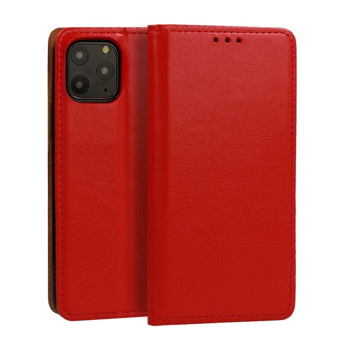Samsung Galaxy S22 eredeti bőr notesz tok (Piros)