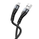 XO NB209 micro USB adatkábel (Fekete) – fonott borítás, alumínium ház, 1 m