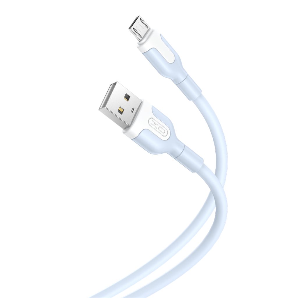 XO NB212 micro USB adatkábel (Kék) – 2.1A