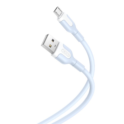 XO NB212 micro USB adatkábel (Kék) – 2.1A