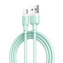 XO NB208 USB-C adatkábel (Zöld) – puha szilikon borítás