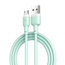 XO NB208 micro USB adatkábel (Zöld) – puha szilikon borítás