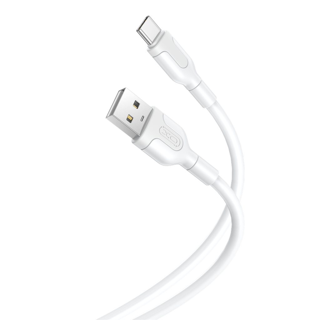 XO NB212 USB-C adatkábel (Fehér) – 2.1A