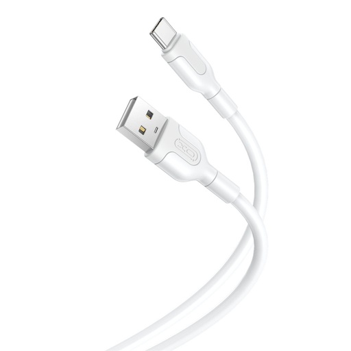 XO NB212 USB-C adatkábel (Fehér) – 2.1A