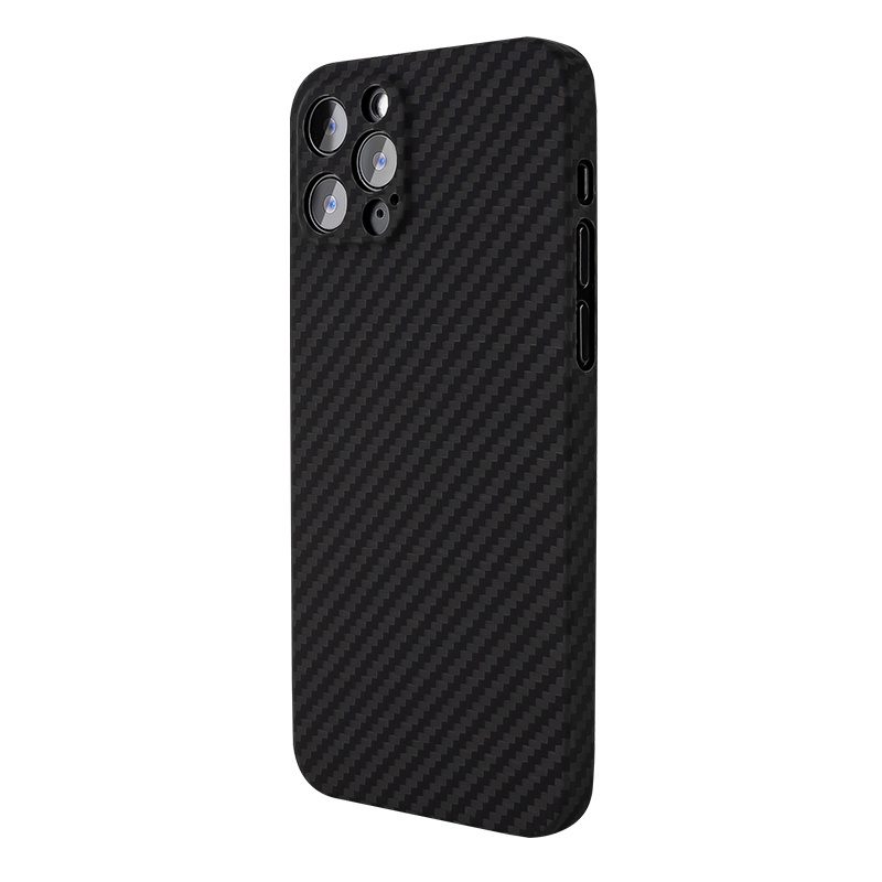 Samsung Galaxy S22 Plus aramid carbon ütésálló ultravékony hátlap tok (Fekete)