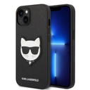 Apple iPhone 14 Plus Karl Lagerfeld PU Saffiano Choupette Head tok (Fekete) – KLHCP14MSAPCHK
