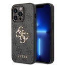 Apple iPhone 14 Pro Max Guess PU 4G Metal Logo tok (Barna) - GUHCP14X4GMGBR