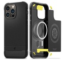 Apple iPhone 14 Pro Spigen Rugged armor ütésálló tok (Fekete)