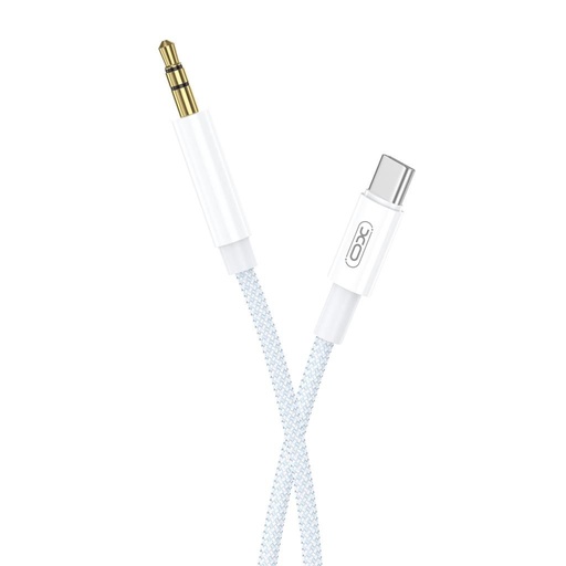 XO NB-R211B USB-C–3.5 mm audio kábel (Fehér–Kék)