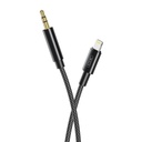 XO NB-R211A Lightning–3.5 mm audio kábel (Fekete)