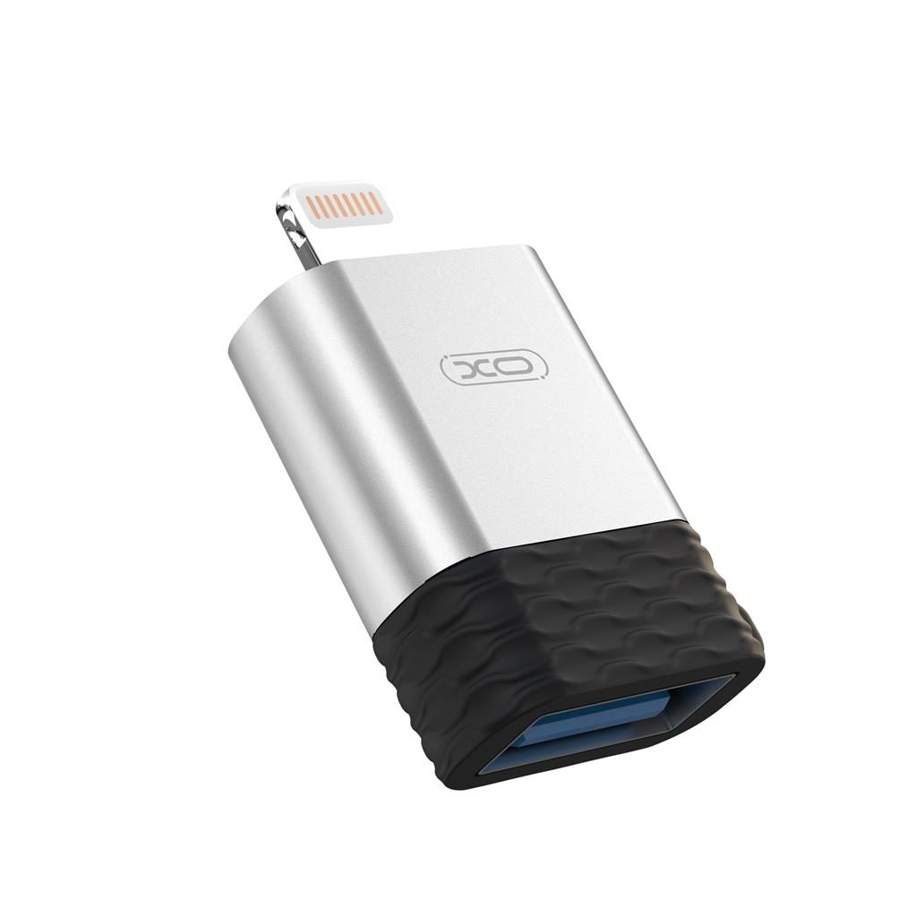 XO NB186 lightning adapter Lightning-USB-A átalakító, ezüst