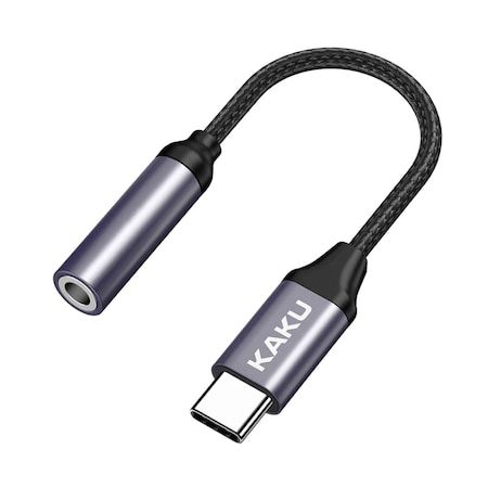 Kaku KSC-428 átalakító (type-C, jack 3,5mm) Type-C - 3,5mm Jack átalakító, fekete