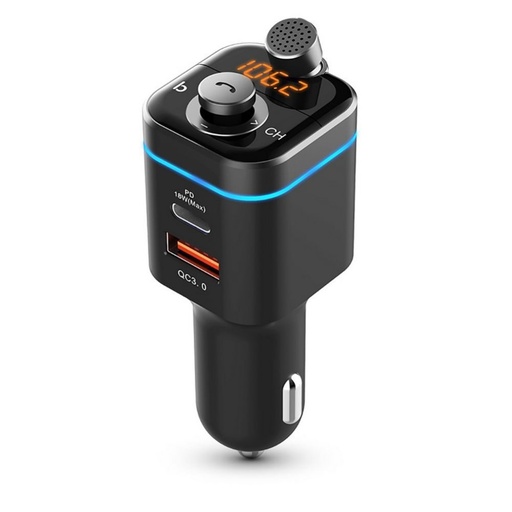 Tech Protect C72 PRO FM transmitter, fekete