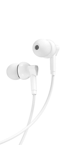 XO EP33 vezetékes fülhallgató, mikrofonnal, 3,5mm Jack csatlakozóval, fehér