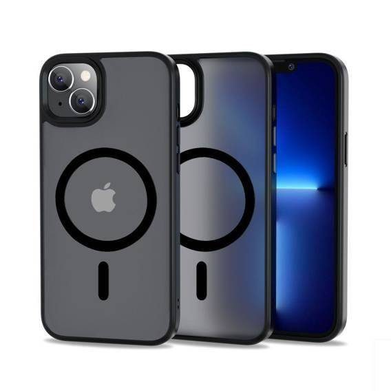Apple iPhone 14 Plus Tech Protect Magmat magsafe hátlap tok (Fekete)