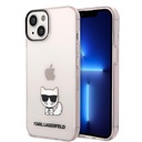 Apple iPhone 14 Plus (Rózsaszín) Karl Lagerfeld Choupette Logo tok - KLHCP14MCTTRI