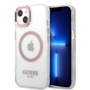 Apple iPhone 13 Guess átlátszó MagSafe tok (Rózsaszín) – GUHMP13MHTRMP