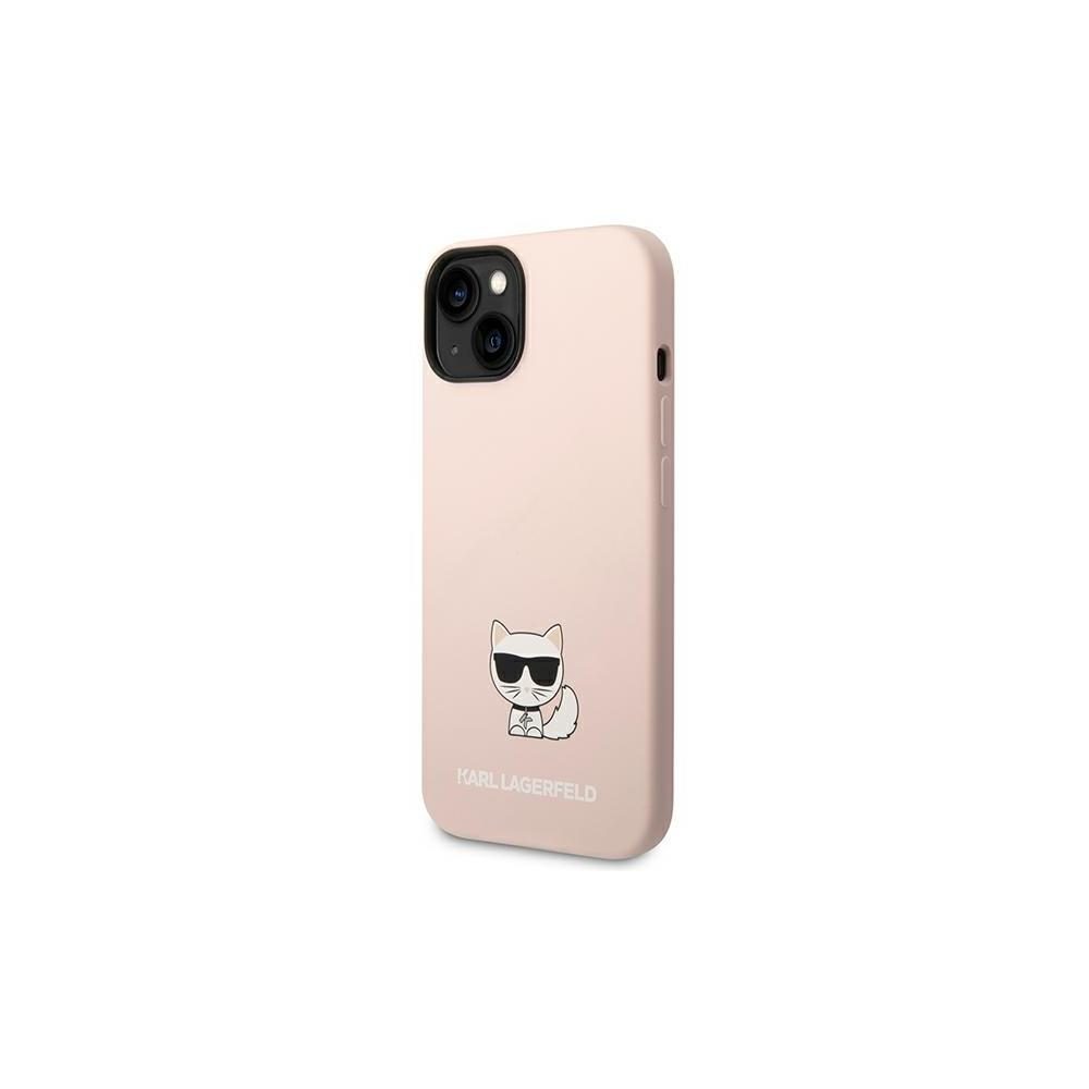 Apple iPhone 14 Pro Max Karl Lagerfeld Liquid Silicone Choupette tok (Rózsaszín) – KLHCP14XSLCTPI