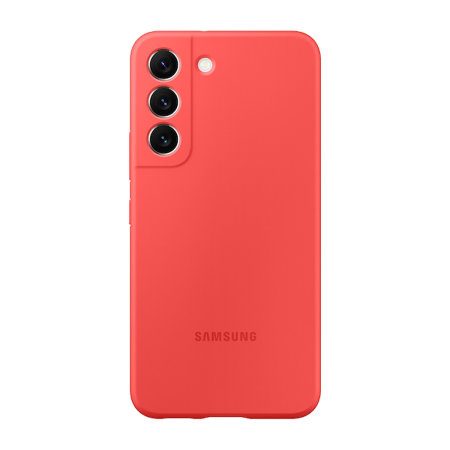 Samsung Galaxy S22 Silicone Cover tok (Piros)