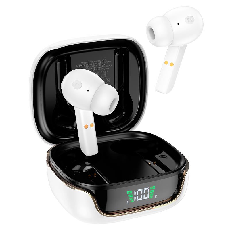 Hoco EW18 vezeték nélküli headset, fehér