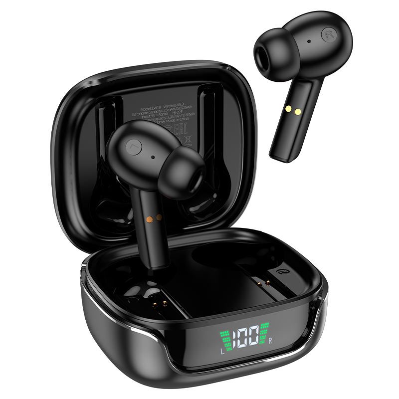 Hoco EW18 vezeték nélküli headset, fekete