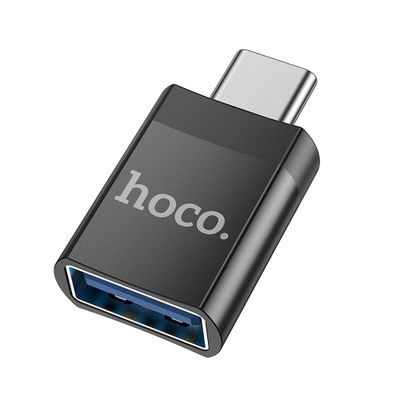Hoco UA17 átalakító USB 3.0 (type-C, USB) OTG átalakító Type-C-ről USB-A-ra, fekete