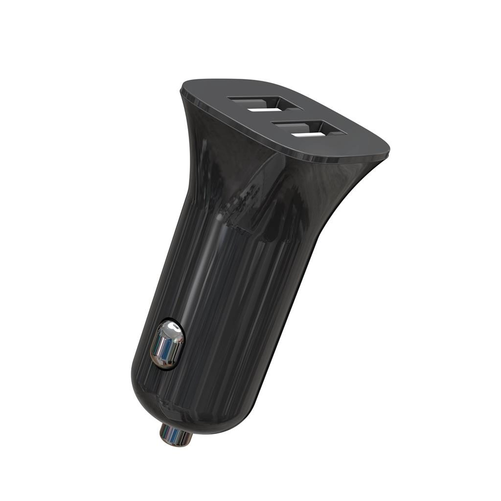 XO CC31 autós töltő (2xUSB port), fekete