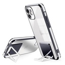 Apple iPhone 7/8/SE 2020/SE 2022 luxury kitámasztós hátlap tok (Fekete)