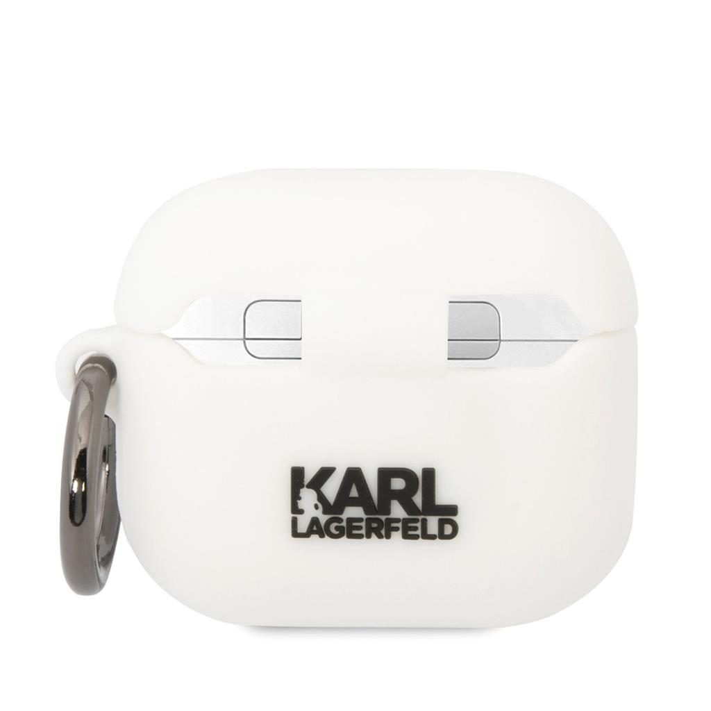 AirPods 3 Karl Lagerfeld & Choupette tok (Fehér) – KLACA3SILKCW