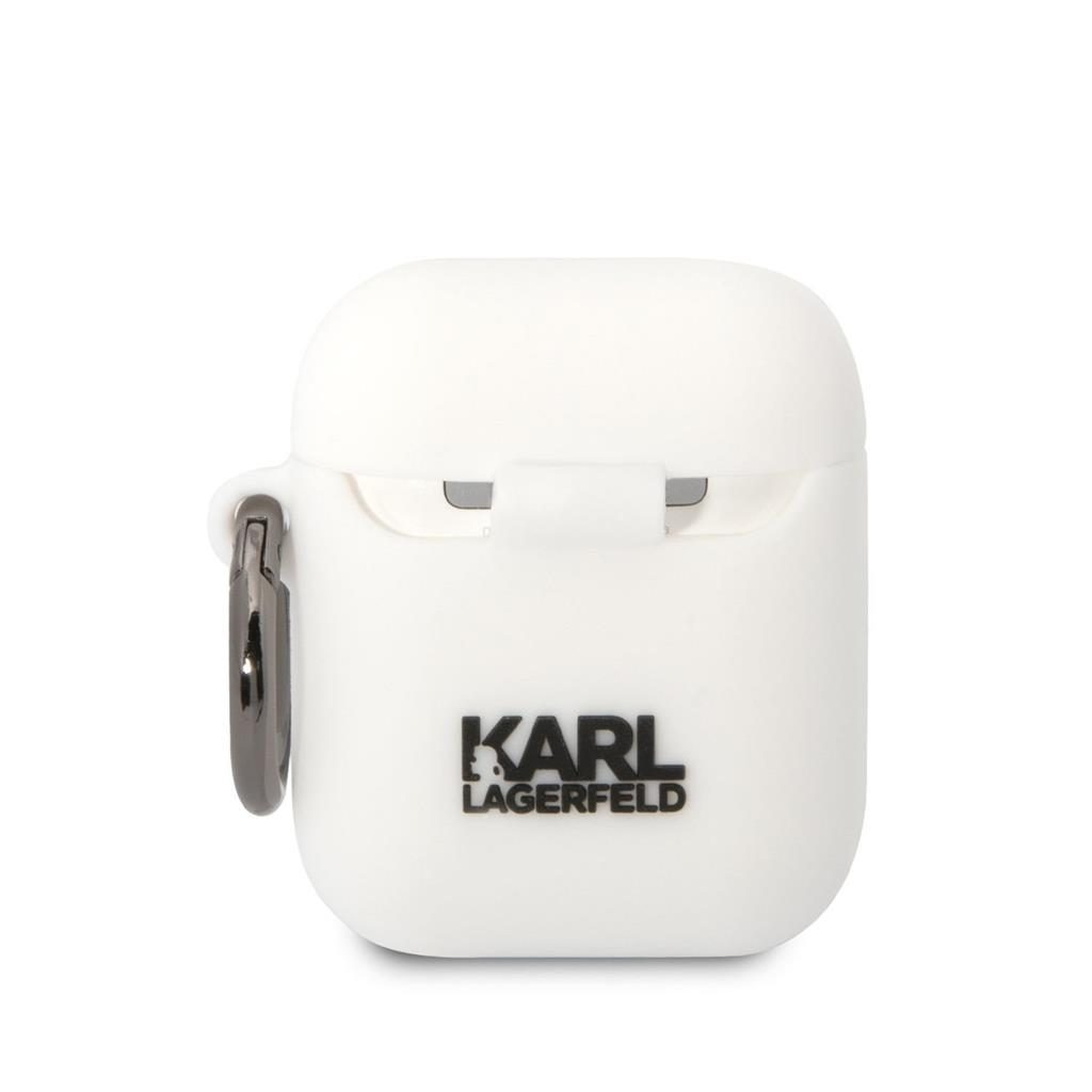 AirPods 1/2 Karl Lagerfeld & Choupette tok (Fehér) – KLACA2SILKCW