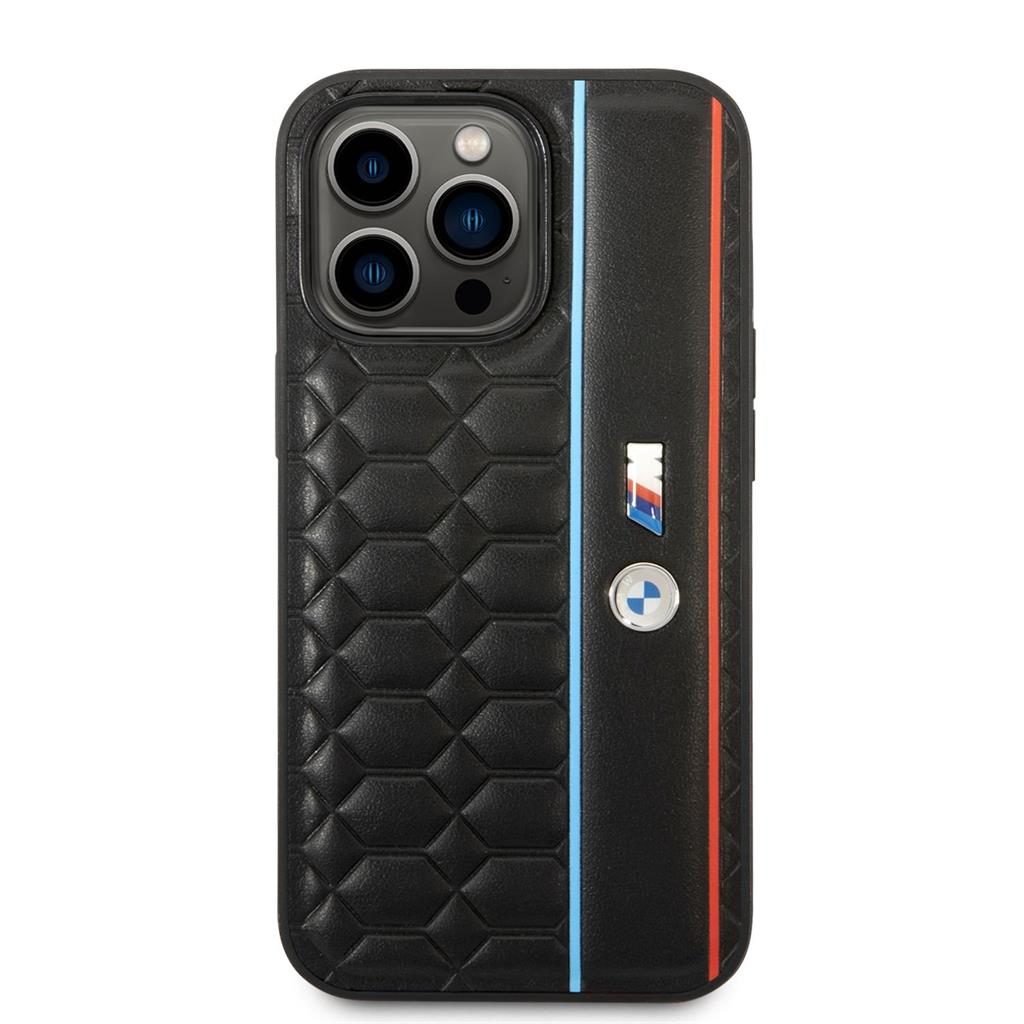 Apple iPhone 14 Pro BMW M Hexagon mintás tok (Fekete) - BMHCP14L22PGVK