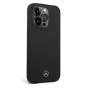 Apple iPhone 14 Pro Mercedes liquid silicone hátlap tok (Fekete)