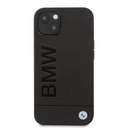 Apple iPhone 14 BMW Leather Hot Stamp tok (Fekete) - BMHCP14SSLLBK