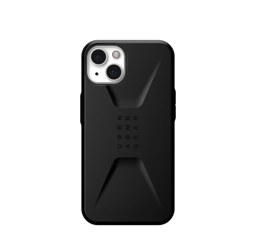 Apple iPhone 13 / 14 UAG Civilian ütésálló hátlap tok (Fekete)