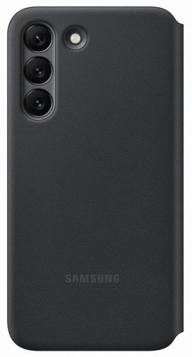 Samsung Galaxy S22 LED View notesz tok (Fekete)