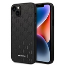 Apple iPhone 14 Plus Karl Lagerfeld Saffiano Monogram tok (Fekete) – KLHCP14MSAKLHPK