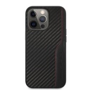 Apple iPhone 14 Pro AMG karbon mintás szilikon hátlap tok (Fekete)