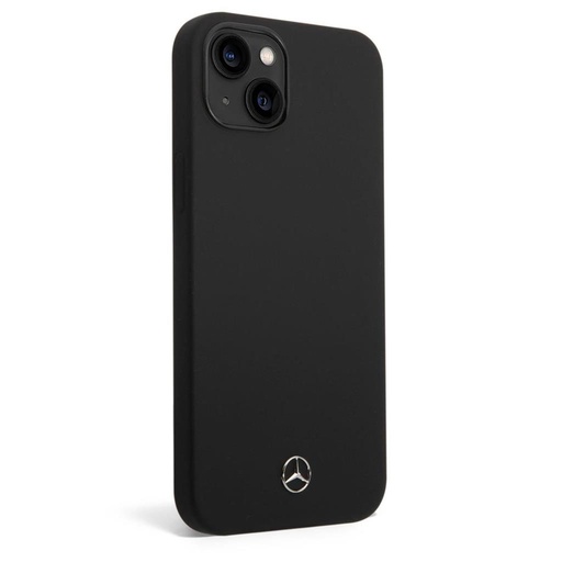 Apple iPhone 14 Mercedes liquid silicone hátlap tok (Fekete)
