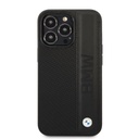 Apple iPhone 14 Pro Max BMW Signature Leather tok – Big Logo (Fekete) - BMHCP14X22RDPK
