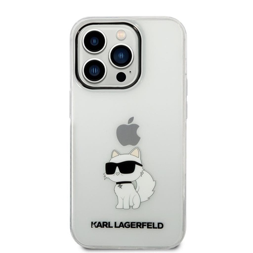 Apple iPhone 14 Pro Max Karl Lagerfeld IML Choupette NFT tok (Átlátszó) – KLHCP14XHNCHTCT
