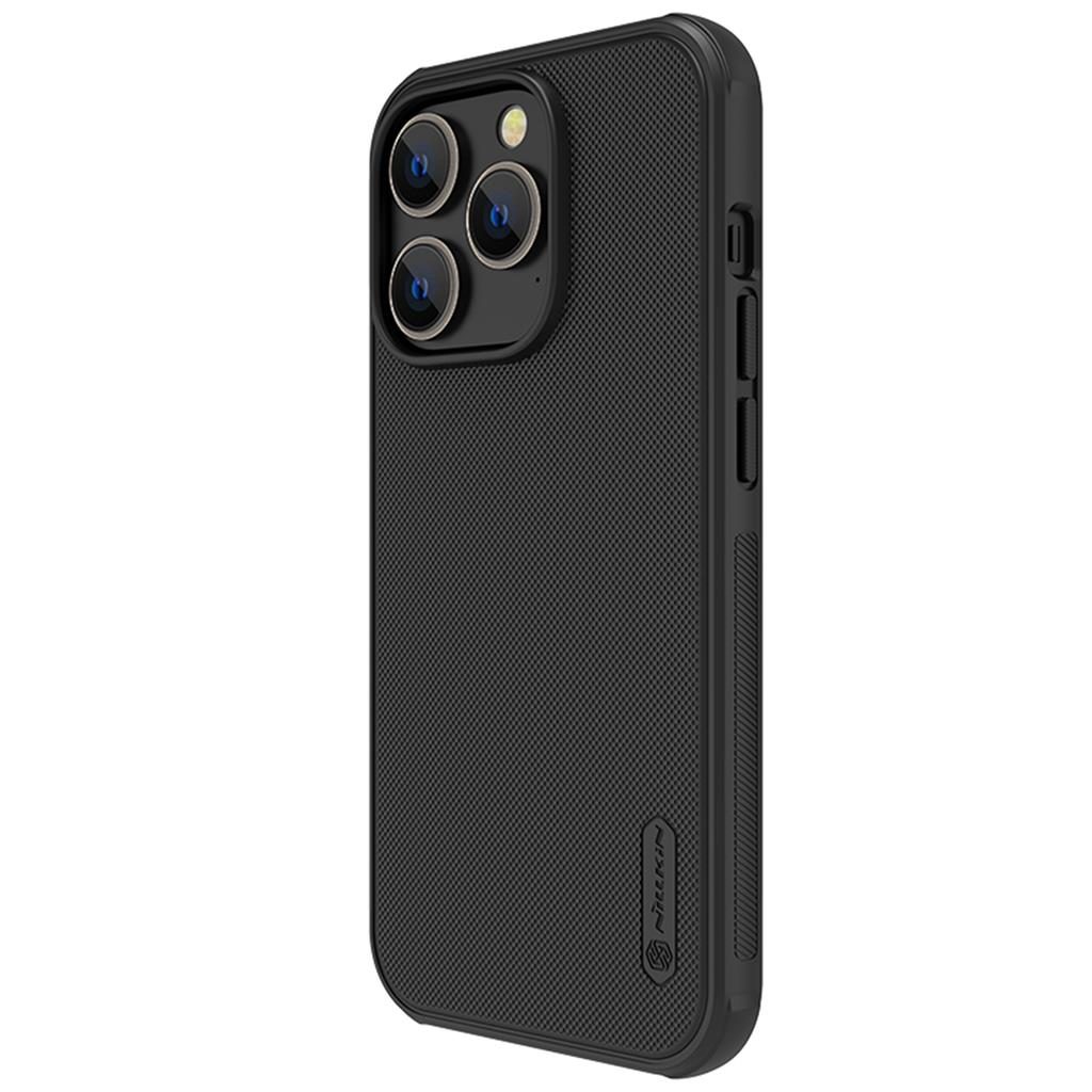 Apple iPhone 14 Pro Max Nillkin Super Frosted Shield Pro hátlap tok (Fekete)