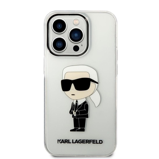 Apple iPhone 14 Pro Karl Lagerfeld IML Ikonik NFT tok (Átlátszó) – KLHCP14LHNIKTCT