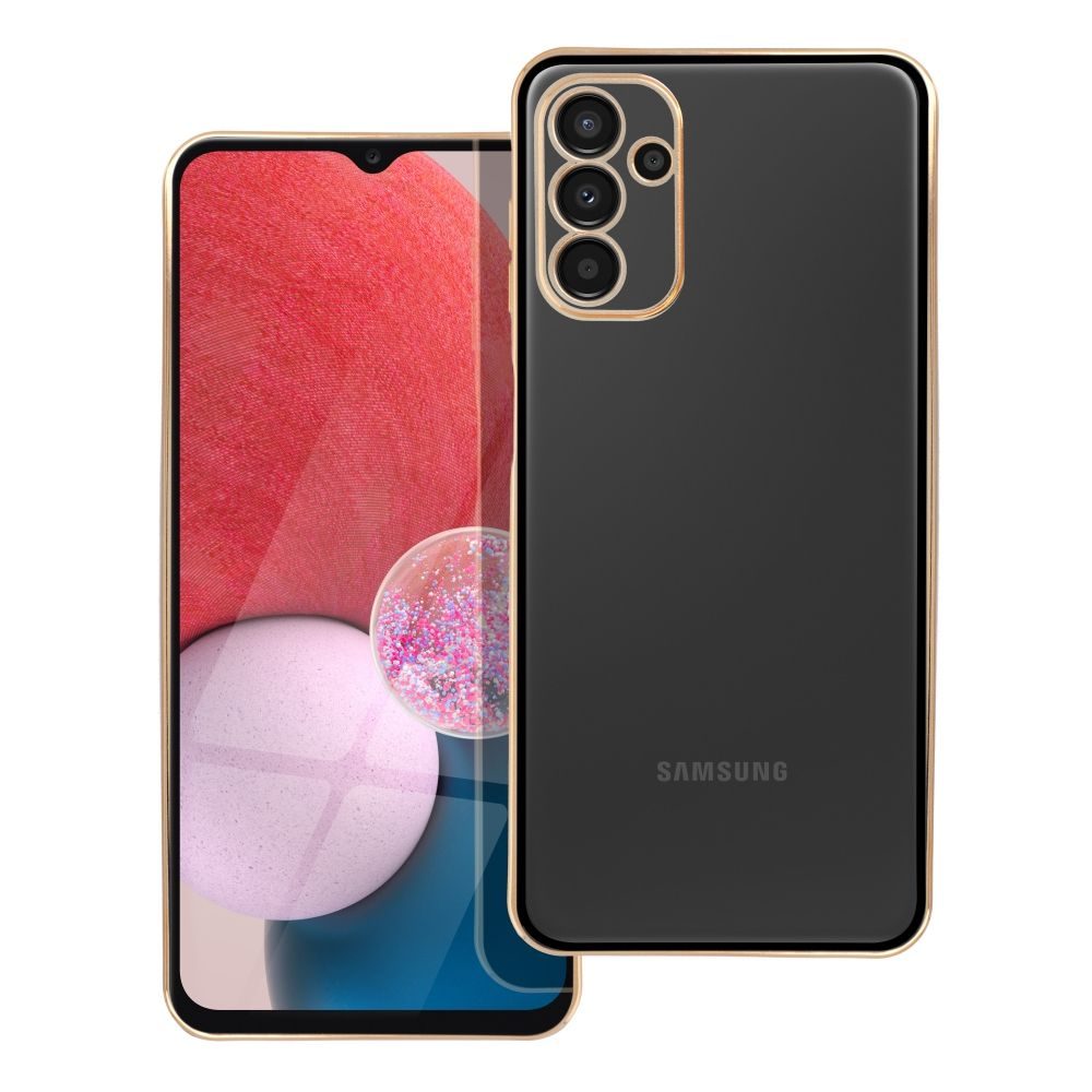Samsung Galaxy A13 4G Forcell lux szilikon hátlap tok (Fekete)